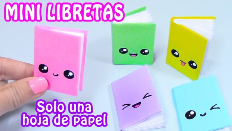 Como hacer mini libretas de papel
