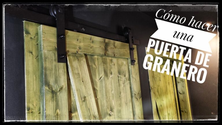 Como hacer puerta de granero de madera