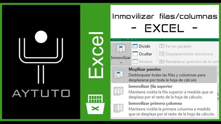 Como hacer siempre visible una fila en excel