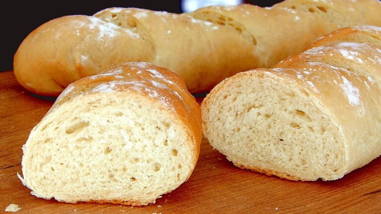 Como hacer barras de pan casero