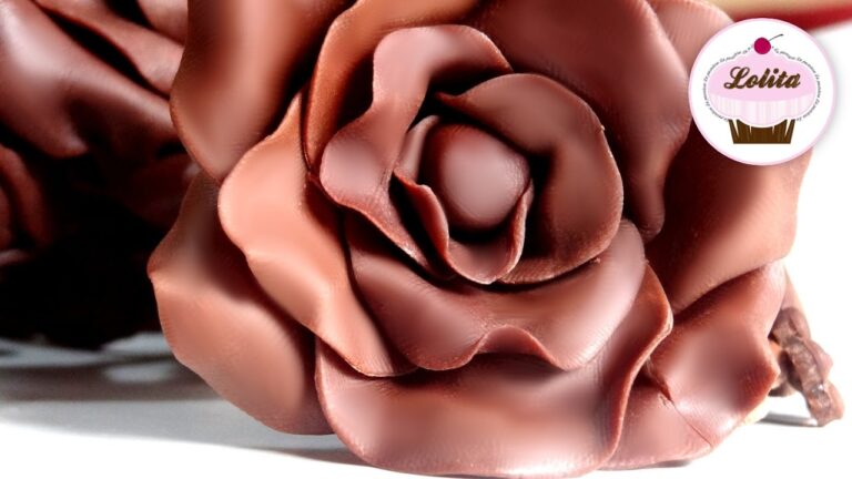 Como hacer flores de chocolate