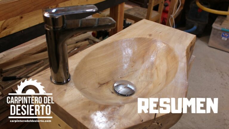 Como hacer lavabo de madera