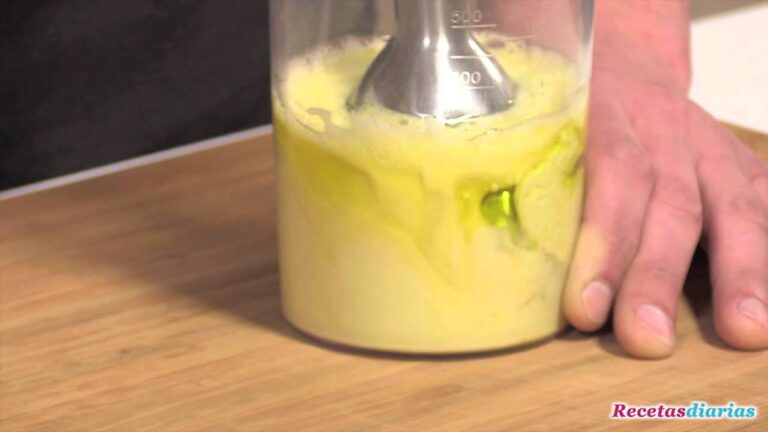 Como hacer mayonesa casera con minipimer