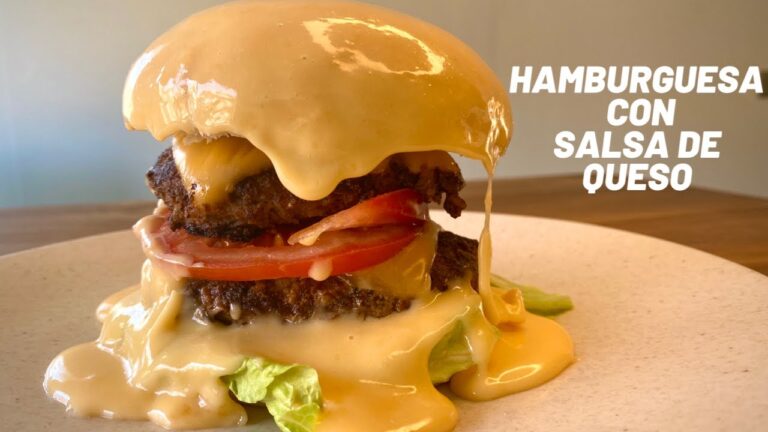 Como hacer salsa cheddar para hamburguesas