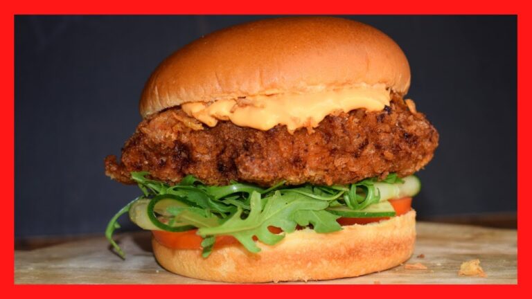 Como hacer hamburguesas de pollo crispy