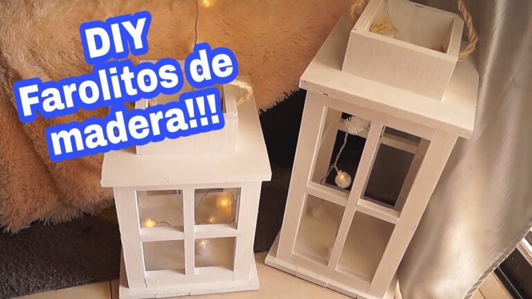 Como hacer faroles de madera para velas