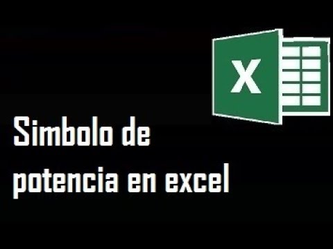 Como hacer exponente en excel