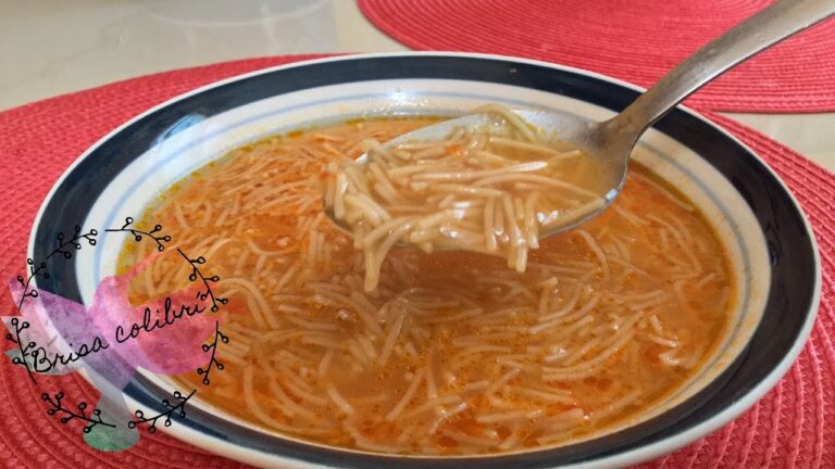 Como hacer fideos con caldo de pollo
