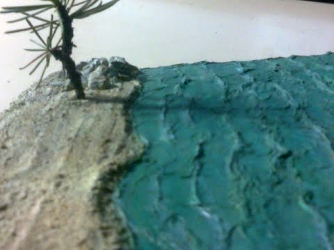 Como hacer el mar con papel celofan