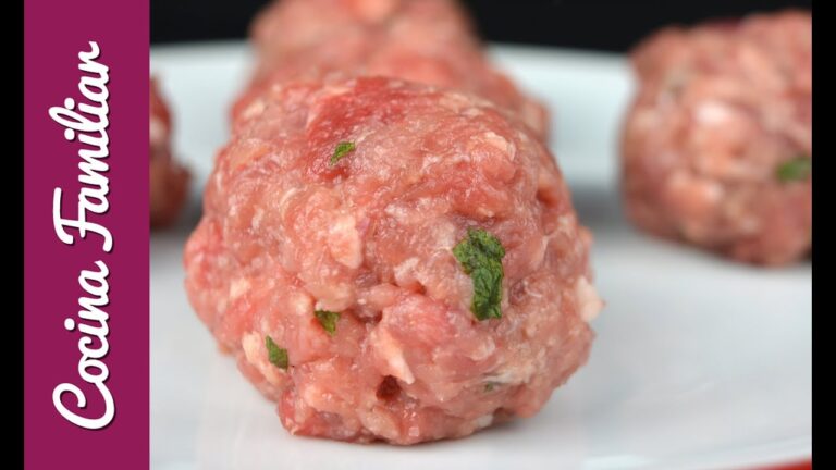 Como hacer albondigas jugosas