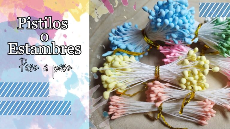Como hacer flores de maicena