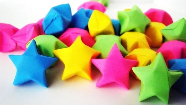Como hacer estrellas de papel origami