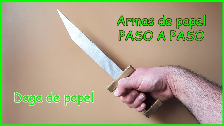 Como hacer armas de papel
