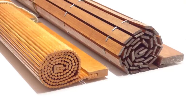 Como hacer persianas de madera enrollables