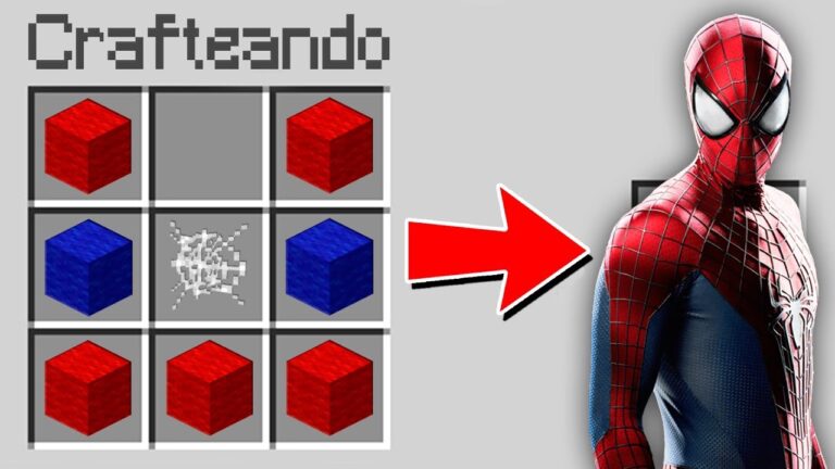 Como hacer el traje de spiderman en minecraft