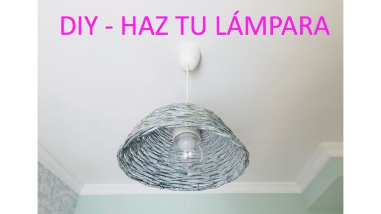 ¡Descubre cómo hacer una lámpara de techo casera en casa!