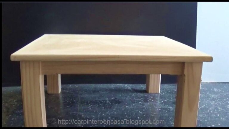 Como hacer mesas de madera