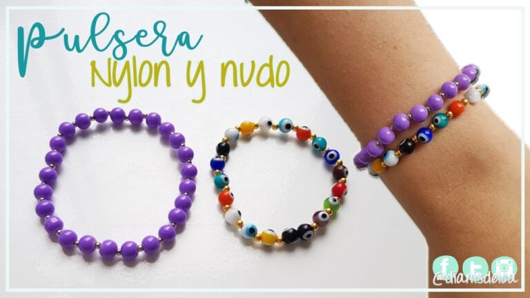 Como hacer pulseras con nylon el&aacute;stico