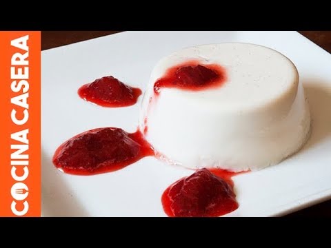 Como hacer panna cotta casera