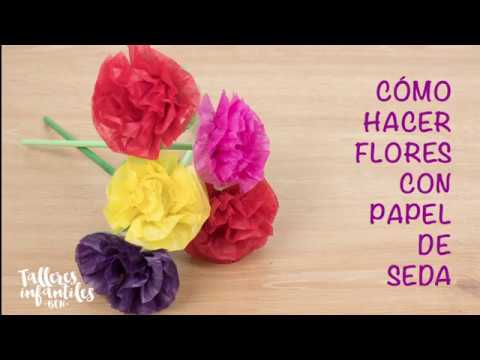 Como hacer rosas de papel de seda