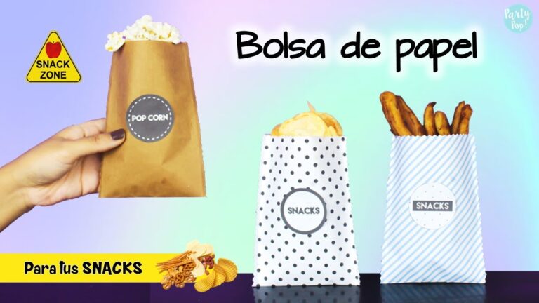Como hacer bolsas de papel para palomitas