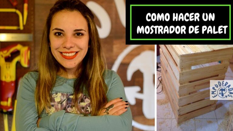Como hacer mostrador de madera para negocio