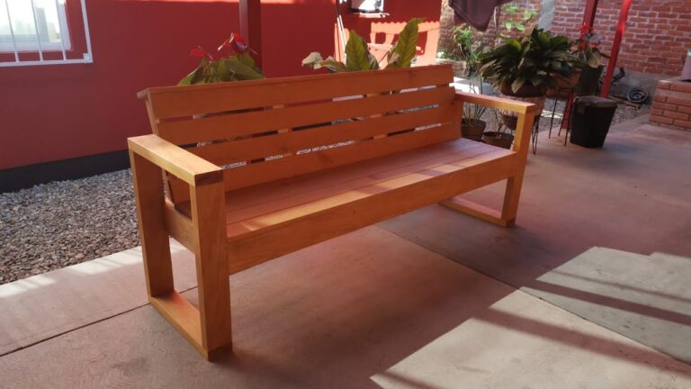 Como hacer bancas de madera