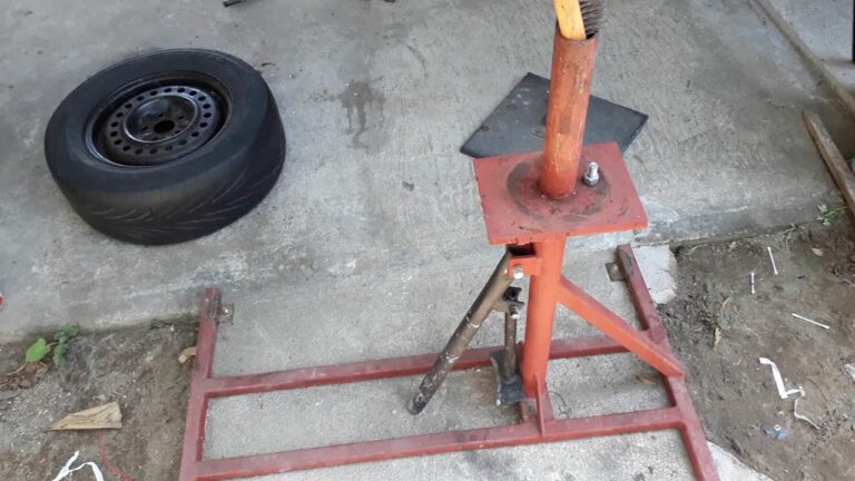 Como hacer desmontadora de llantas casera