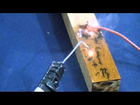 Como hacer fractales electricos en madera