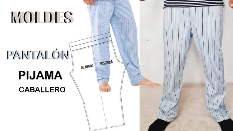 Como hacer pantalon pijama hombre