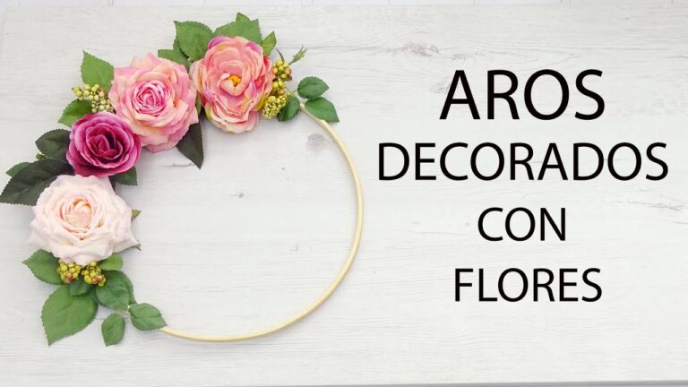 Como hacer aros de flores