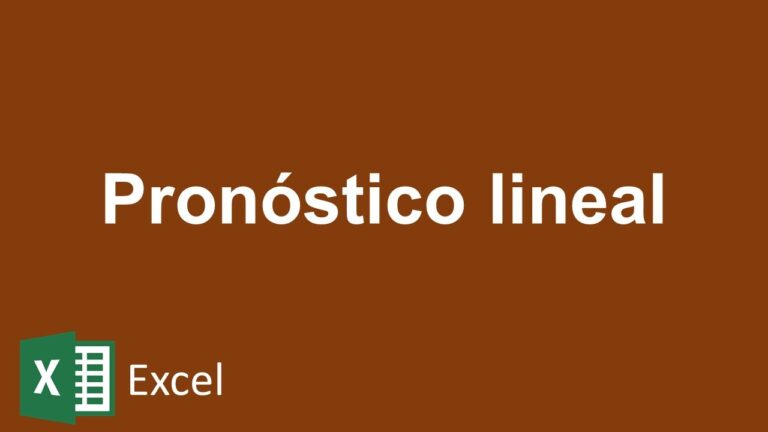 Como hacer proyecciones en excel