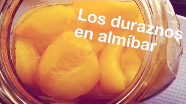 Como hacer almibar de durazno
