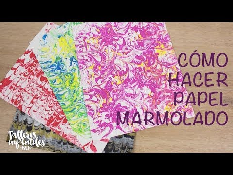 Como hacer papel marmolado