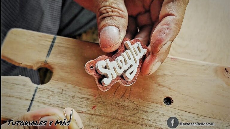 Como hacer llaveros de madera con nombres