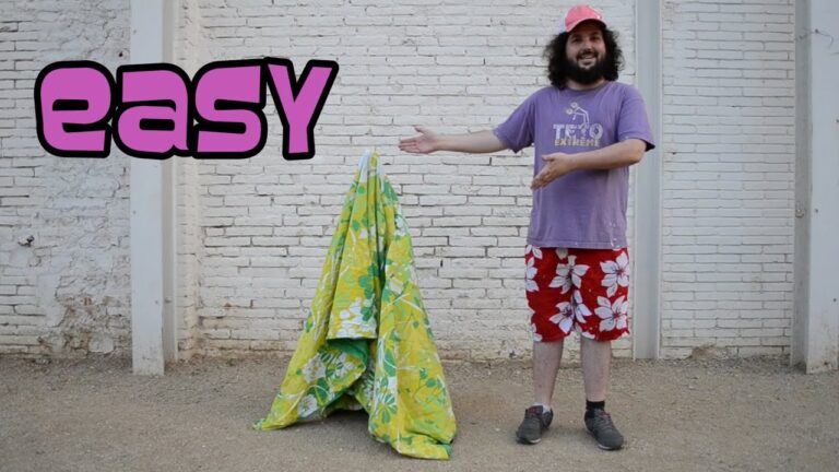 Como hacer tienda de campa&ntilde;a casera