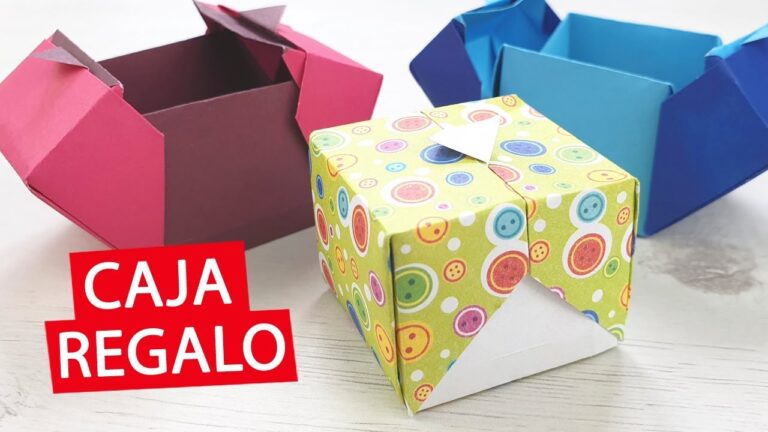Como hacer cajas de papel para regalo