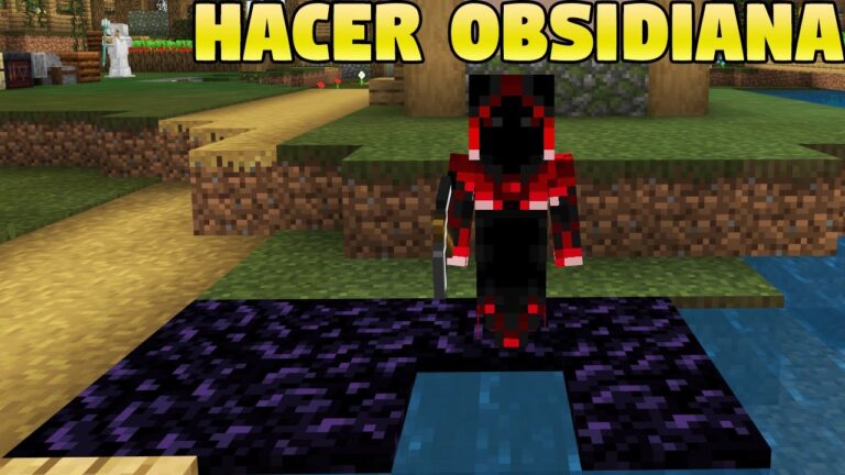 Como hacer obsidiana en minecraft