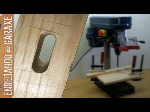 Como hacer espigas de madera con taladro