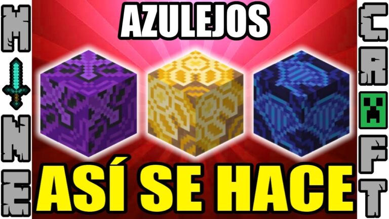 Como hacer azulejos en minecraft