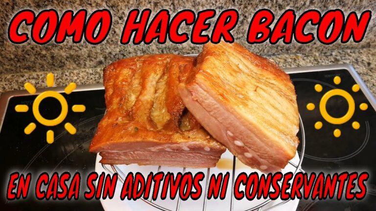 Como hacer bacon casero