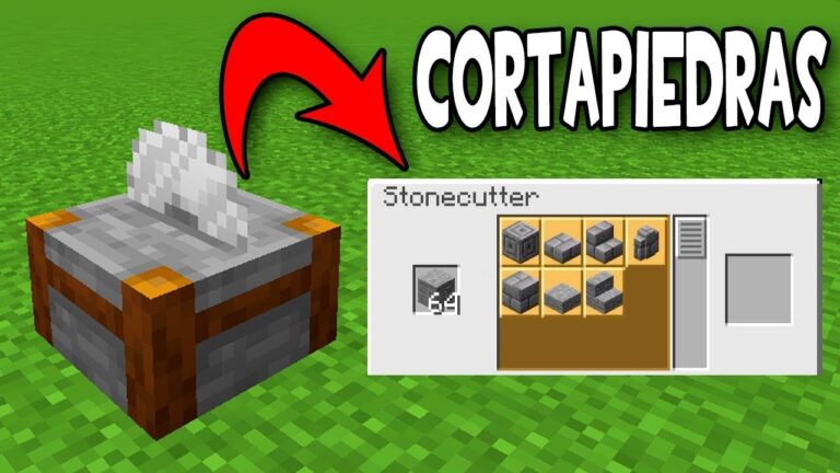Como hacer corta piedra en minecraft
