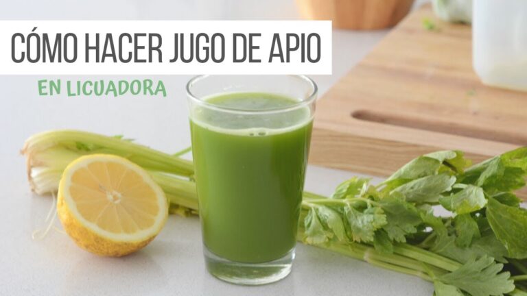 Aprende a preparar delicioso batido de apio en casa