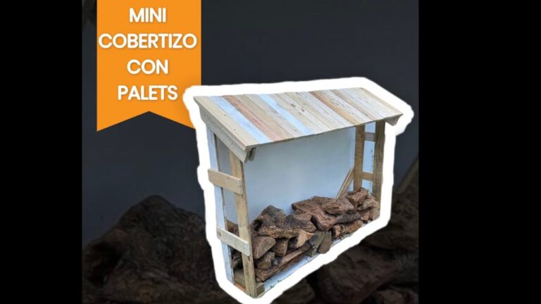 Crea un cobertizo único y económico con palets ¡Aprende cómo!