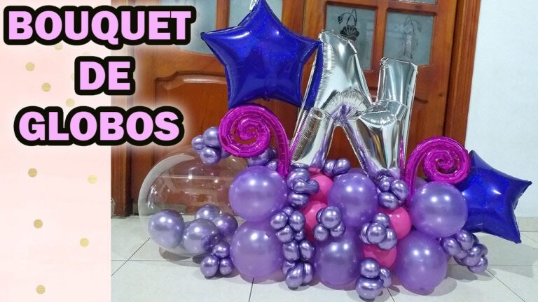 Aprende a crear un increíble bouquet de globos sin helio en casa
