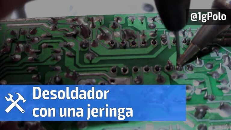 Desoldador de esta&ntilde;o casero: &iexcl;Hazlo t&uacute; mismo en 5 pasos!