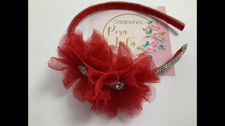 Crea diademas únicas con tul: aprende a hacer flores en simples pasos