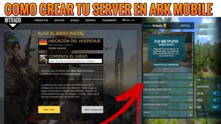 Aprende a crear tu propio servidor de Ark Mobile GRATIS en simples pasos