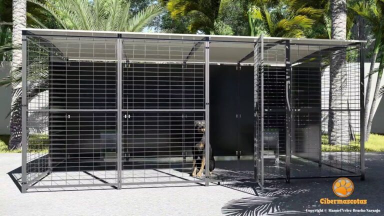 Construye una jaula resistente para perros grandes en casa