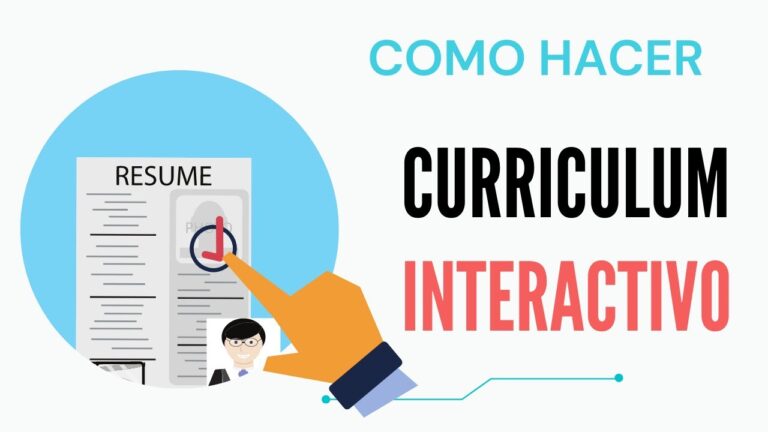 Descubre c&oacute;mo crear un curr&iacute;culum interactivamente en solo 5 pasos